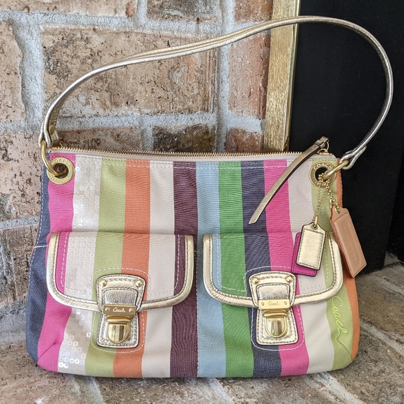 NWT Vintage coach poppy collection crossbody/shoulder - Picture 2 of 7